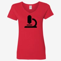 Ladies' Heavy Cotton™ V-Neck T-Shirt Thumbnail