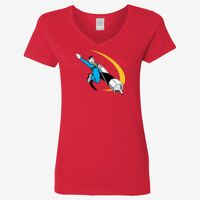 Ladies' Heavy Cotton™ V-Neck T-Shirt Thumbnail