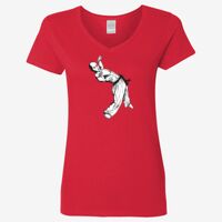 Ladies' Heavy Cotton™ V-Neck T-Shirt Thumbnail