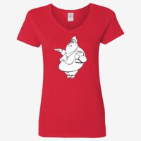 Ladies' Heavy Cotton™ V-Neck T-Shirt Thumbnail