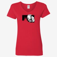 Ladies' Heavy Cotton™ V-Neck T-Shirt Thumbnail