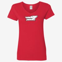 Ladies' Heavy Cotton™ V-Neck T-Shirt Thumbnail