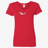 Ladies' Heavy Cotton™ V-Neck T-Shirt Thumbnail