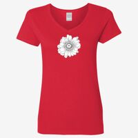 Ladies' Heavy Cotton™ V-Neck T-Shirt Thumbnail