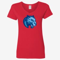 Ladies' Heavy Cotton™ V-Neck T-Shirt Thumbnail