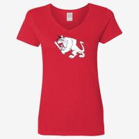 Ladies' Heavy Cotton™ V-Neck T-Shirt Thumbnail