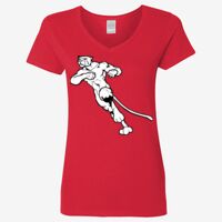 Ladies' Heavy Cotton™ V-Neck T-Shirt Thumbnail