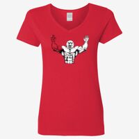 Ladies' Heavy Cotton™ V-Neck T-Shirt Thumbnail