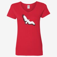 Ladies' Heavy Cotton™ V-Neck T-Shirt Thumbnail