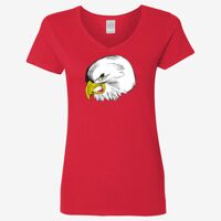 Ladies' Heavy Cotton™ V-Neck T-Shirt Thumbnail