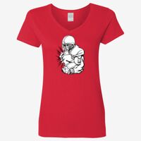 Ladies' Heavy Cotton™ V-Neck T-Shirt Thumbnail