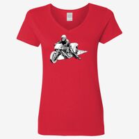 Ladies' Heavy Cotton™ V-Neck T-Shirt Thumbnail